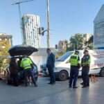 Владо Николов катастрофира на бензиностанция в София