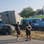 Един от новите влакове на БДЖ се вряза в камион край Враца