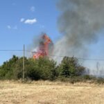 Голям пожар избухна край благоевградското село Дъбрава, шест къщи са засегнати