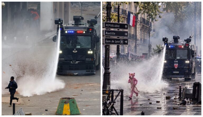 Как се появиха AI-клиповете с Розовата пантера от протестите във Франция