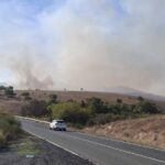 Голям пожар избухна край вилна зона в Бургаско