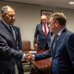 Външните министри на Германия и Русия се срещнаха за първи път от началото на войната в Украйна