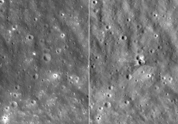 След сблъсъка с Луната – NASA показа кратера, образуван при удара на ракета на SpaceX