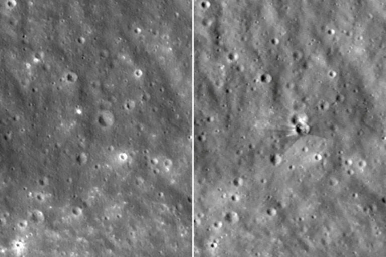 След сблъсъка с Луната – NASA показа кратера, образуван при удара на ракета на SpaceX