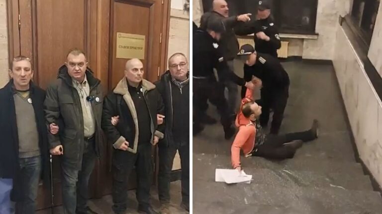 БОЕЦ окупира входа към кабинета на Сарафов