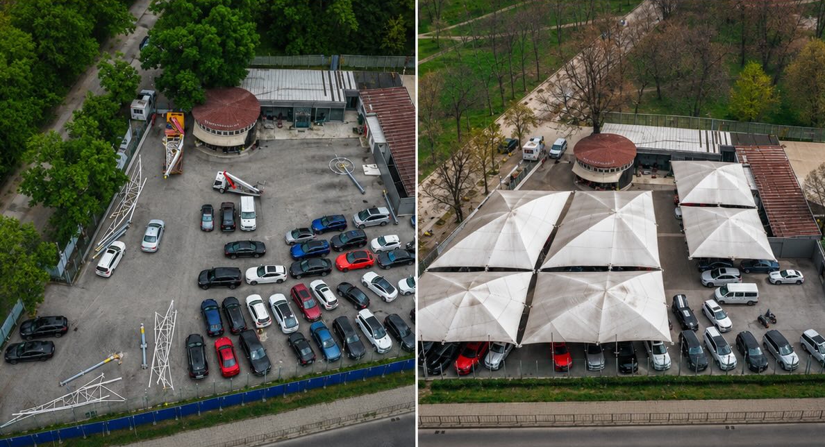"Падна" и последният незаконен чадър от бившата автокъща "Катиполия" в Борисовата градина