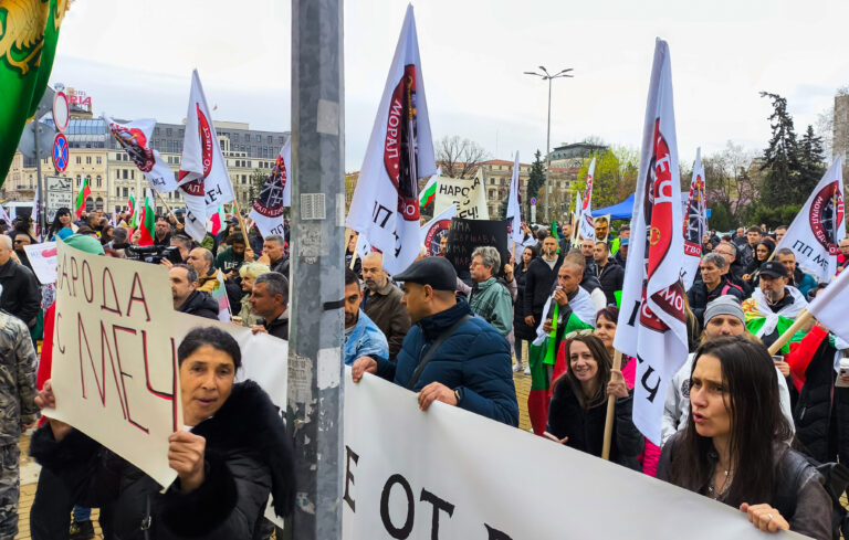 МЕЧ протестира, докато в зала решават за възстановяването на парламентарната им група