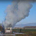 Автобус на Тракийския университет се запали на пътя между Стара Загора и Казанлък