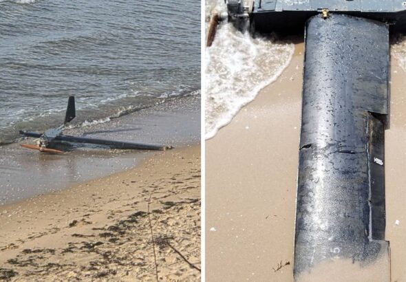 Военен дрон изплува на южния плаж в Несебър