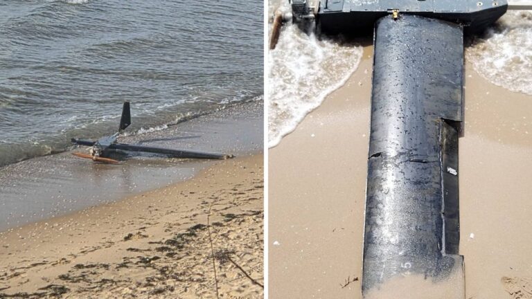 Военен дрон изплува на южния плаж в Несебър