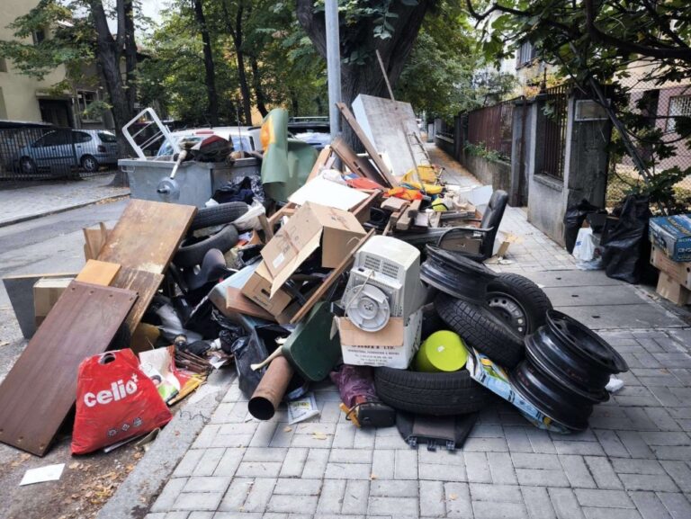 Боклукът като оръжие - кой затрупва кофите в “Люлин” и “Красно село” гуми и мебели