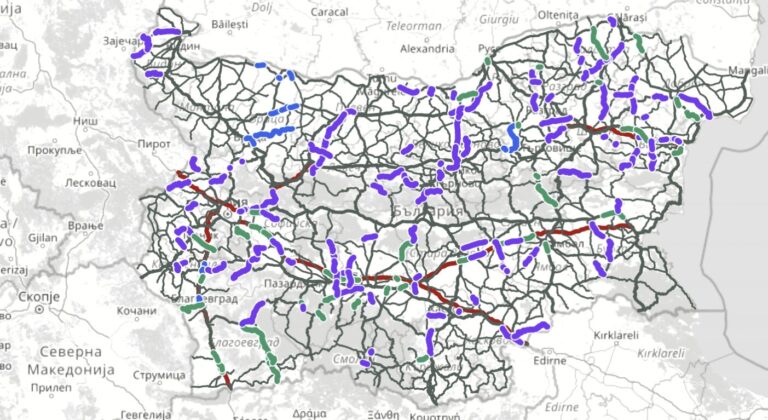 Нова интерактивна карта показва ремонтите по цялата пътна мрежа - с цени, срокове, изпълнители