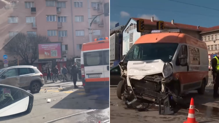 Няколко души, сред които и деца, пострадаха при катастрофа в София