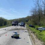 Катастрофа между два автомобила и мотор затвори пътя Русе - Варна