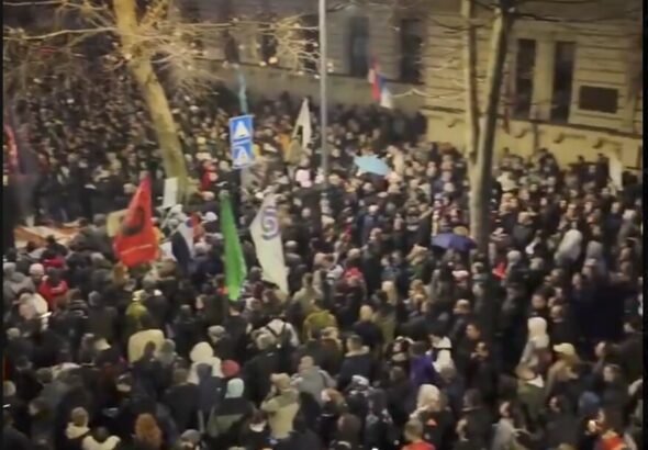 В Сърбия се проведе нов протест с искане за предсрочни избори