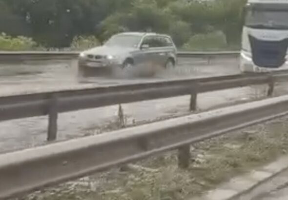 Порой затрудни движението по международния път Русе-Букурещ